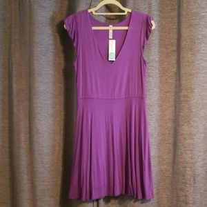 Purple cotton dress
